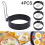 Πλάστη αυγών, δαχτυλίδια αυγών από ανοξείδωτο ατσάλι για τέλεια στρογγυλή φόρμα 3
