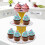 Ανθεκτική και αξιόπιστη βάση για cupcakes, με σχέδιο πουά που φέρνει χαρά στην 4