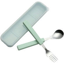 Elegant 18/10 Stainless Steel Children Safe Utensils, Ideal For Daily Meals And Travel Dining Set, Bpa-Free Plastic Ergonomically Designed Spoon And F