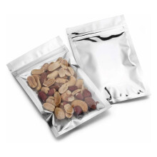 Sacos grandes impermeáveis de Mylar, reutilizáveis e com janela transparente para organização e armazenamento na cozinha. Sacos herméticos de