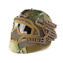 Sturdy Helmet System Airsoft Paintball Combat Safety Helmet (Complete - High Version - PJ - Multicam)