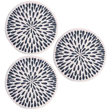 Posavasos elegantes, de cerámica absorbente con base de corcho antidesgaste, protegen los muebles de arañazos y manchas, decoración perfecta para