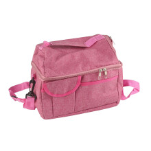 Bolsa térmica reutilizável com isolamento de espuma em camada dupla, material resistente a rasgos e à prova d'água, alça de ombro ajustável,