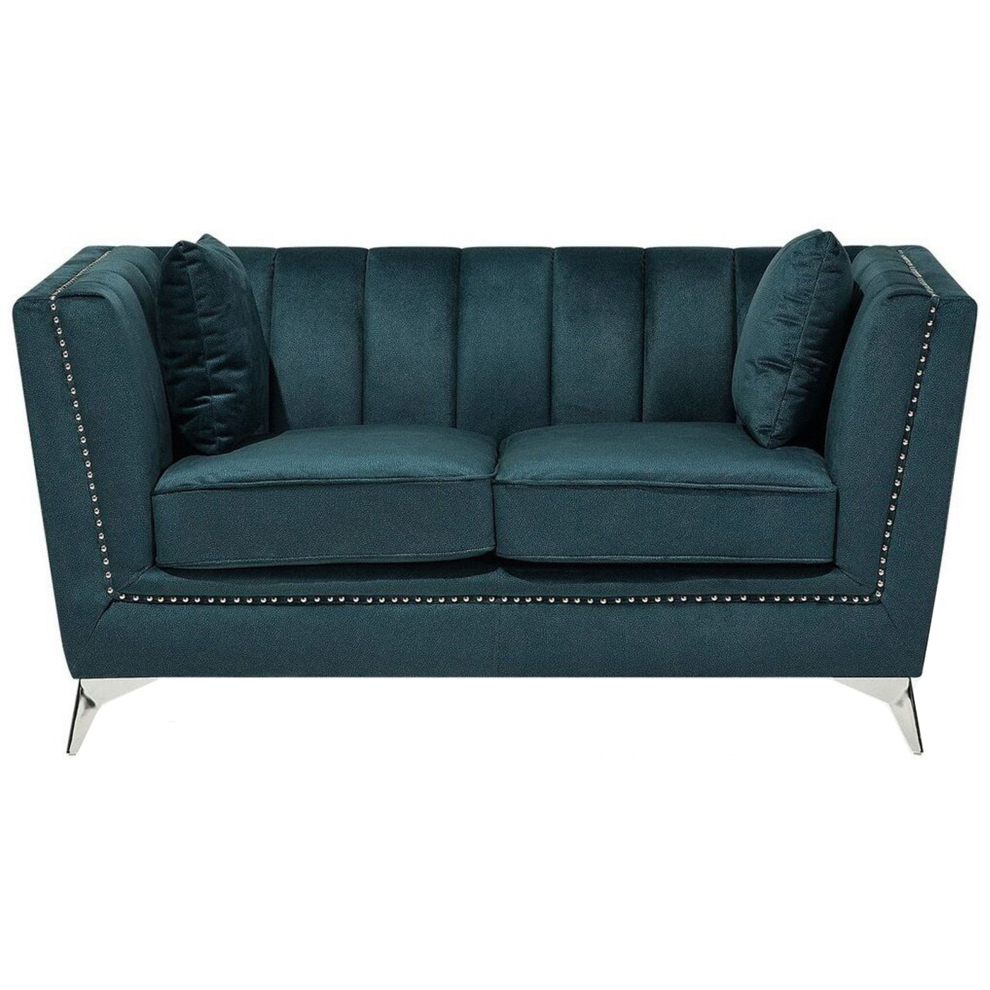 Sofa 2 Seater GAULA Velvet Teal-image-OPC-P5K6VR9-NEW