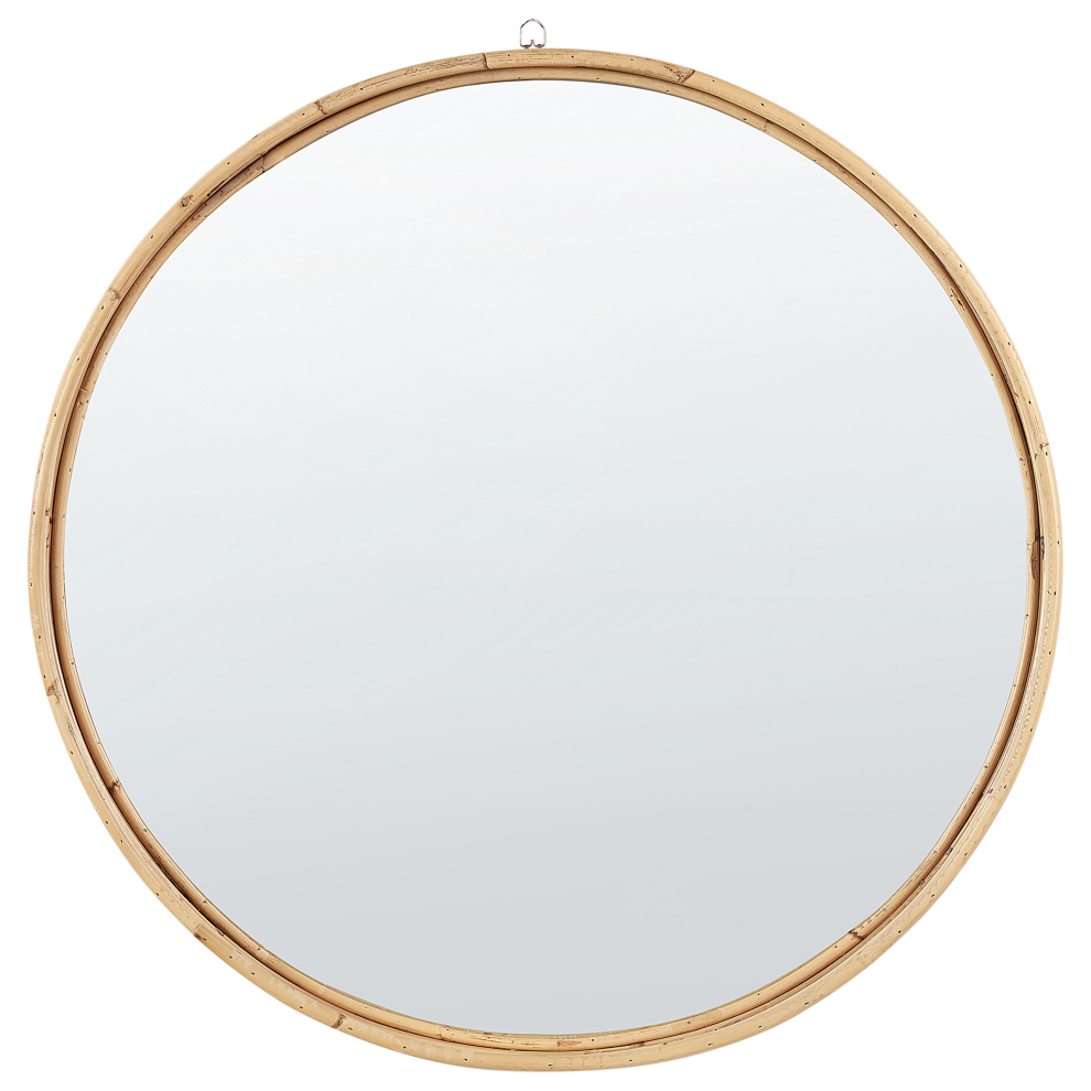 Wall Mirror BARUNG 60 cm 60 cm Rattan Natural Beige-image-OPC-P9VRNQW-NEW