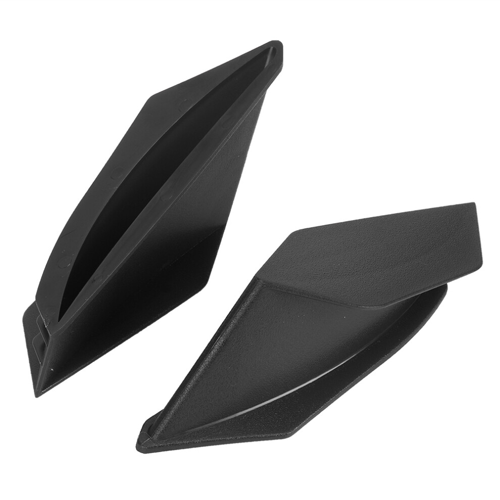 Motorcycle Aero Winglets Spoiler Universal Fit For Bikes Easy Fit Black 8731362488831