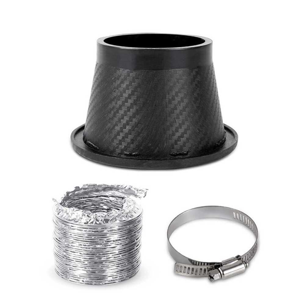 Hood Vents Cold Air Intake Pipe Kit For Front Bumper Abs Plastic Turbo Air Inlet Kit For Brake Cooling Accessories Car Air Intake(B) 9105992155613