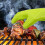 Γάντια BBQ με αντιολισθητική λαβή, ανθεκτικά σε υψηλές θερμοκρασίες, γάντια 5
