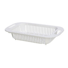 Colador resistente al calor, colador plegable para fregadero de cocina, sistema de drenaje rápido, cesta multiusos duradera, fácil de limpiar,