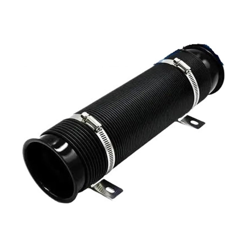 Extendable Hose Pipe For Air Intake Hose Cold Tube Pipe 76Mm Car Ventilation Telescopic Modification Breather(Black) Black 9339159303627