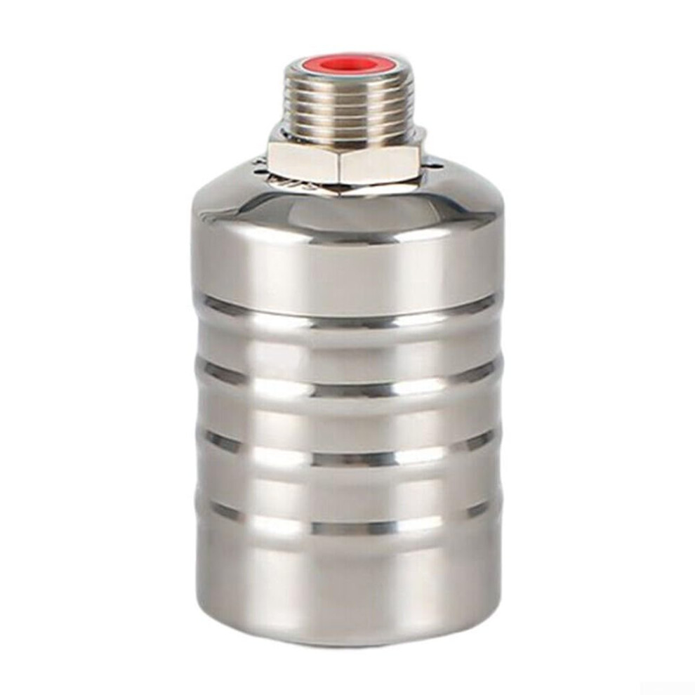 Automatic Stainless Steel Floating Ball Valve 1/2 Inch Upper Water Inlet, Food-Grade 304, High Capacity Water Level Control Shutoff Valve For Tanks, 9339159303641