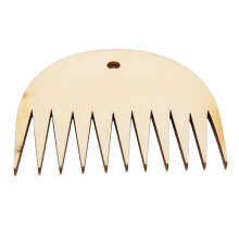 11 Teeth Wooden Weaving Comb for Tapestry and Loom Crafting Tool