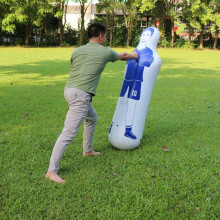 Thickened Cold-Resistant PC Inflatable Punching Tumbler Blue 40x160cm