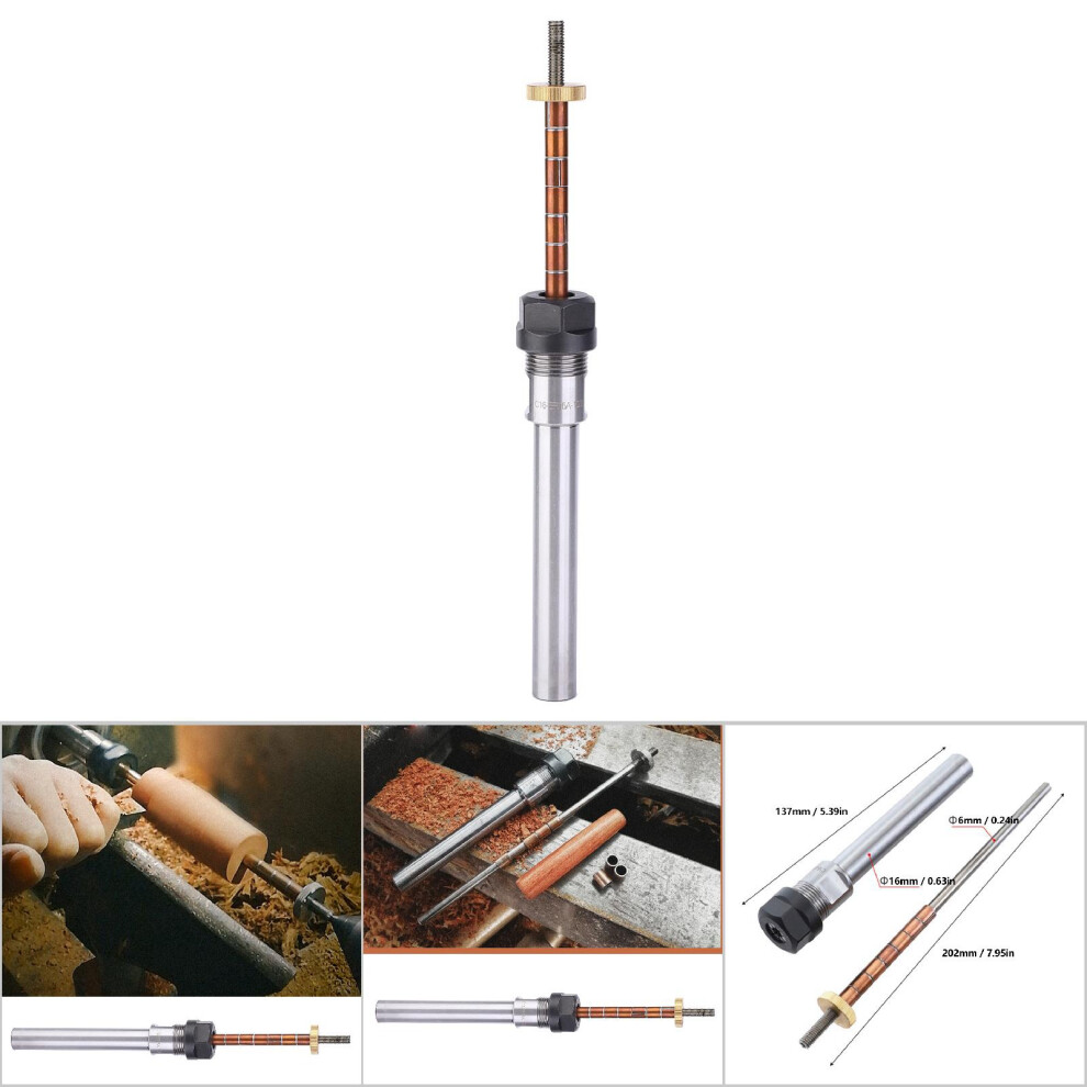 Steel Turning Mandrel For Lathe, Straight Shank, Mechanical Accessory 3431362495512