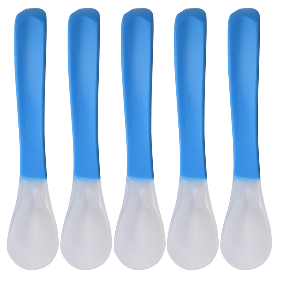First Stage Feeding Companion, Ultra-Soft Silicone Spoon with Smooth Rounded Edges for Gentle Baby Mouth Experience, Ergonomic Design Promotes Self-Fe