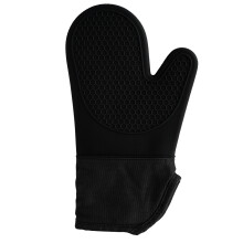 Silikon-Ofenhandschuhe, hitzebeständig, in Profiqualität, mit gestepptem Baumwollfutter, rutschfestem Griff, lebensmittelecht, BPA-frei, für den