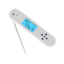 Küchenthermometer mit wendbarem Display für einfaches Ablesen, präziser Temperaturmessung mit Sofortanzeige, wasserdichtem Design für lange