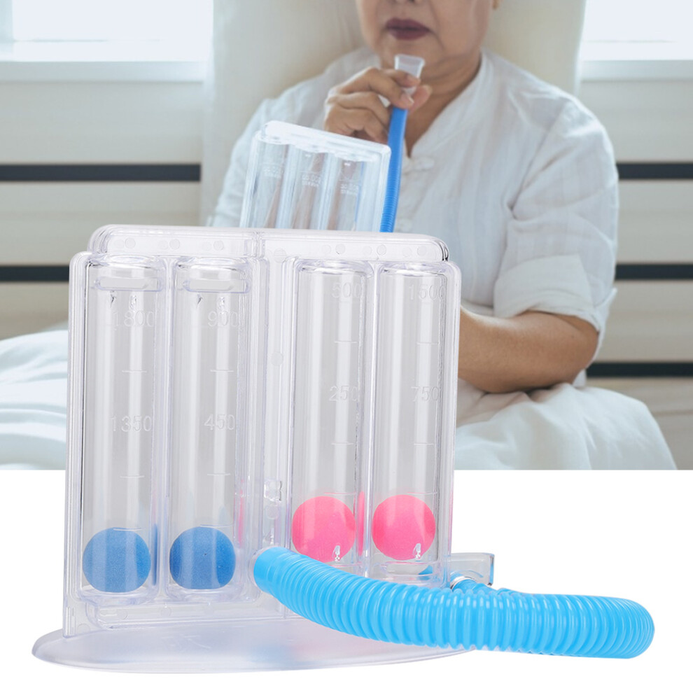 Deep Breathing Lung Exerciser Incentive Spirometer 4 Balls, Plastic