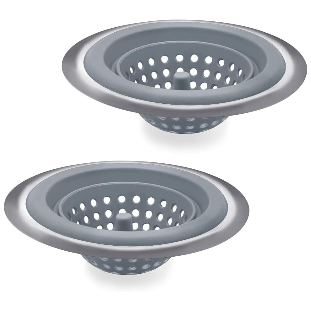Dishwasher Safe Silicone Kitchen Sink Strainer, Universal Fit For Most Sinks, Ensures Stain Resistance & Easy Cleaning, Flexible Silicone And Stainles 9318128019134