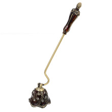 Decorative Candle Extinguisher Tool Metal Wick Flame Snuffer for Home Use Portable Design Handle for Tapered Dinner Candles and Scented Aromatherapy