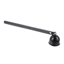 Candle Snuffer and Wick Cover Set Black Stainless Steel Candle Extinguisher Long Handle for Home Decor and Gift Black 16X3.7cm