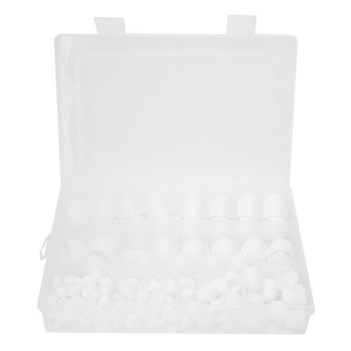 145pcs PE Dome Nut Kit M4-M12 Hex Fasteners, Hardware Assortment 1