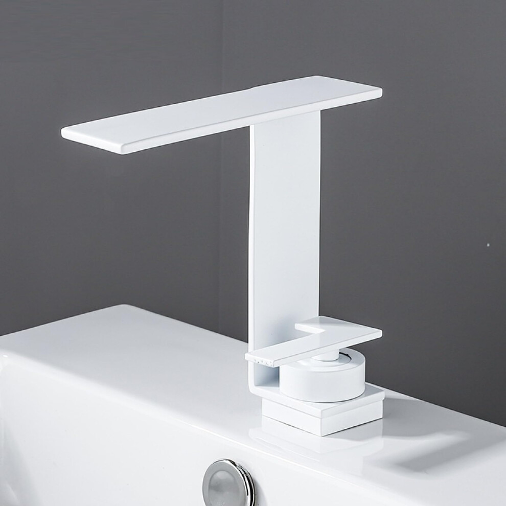 Nordic Waterfall Style Basin Faucet Hot And Cold Home Toilet Bathroom Counter Basin Sink Washbasin, White White A 9067246813758