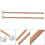 2Pcs White Felt Drum Mallet Hammer for Timpani Snare Drum 2