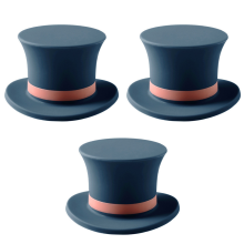 Vinbeholdere til gourmetentusiaster, unikke assorterede Magic Hat silikone vinflaskekapsler, lækagesikkert konisk gevinddesign til langvarig vinsmag