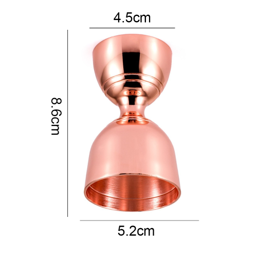 Δοσομετρητής Bell Jigger από ανοξείδωτο ατσάλι, άνετη χρήση για μπάρμαν, διπλός 1