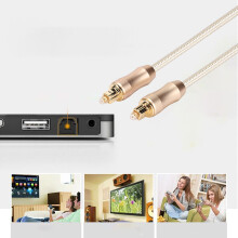 SPDIF Toslink Optisches Glasfaserkabel 3m für Endverstärker und Audio-Decodoren