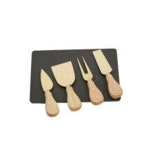 Premier Housewares 4pc Gold Finish Cheese Knife Set