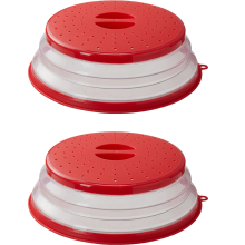 Utensilio de cocina multiusos, tapa para microondas para una cocción más rápida, diseño plegable que ahorra espacio, asa de fácil agarre, tapa