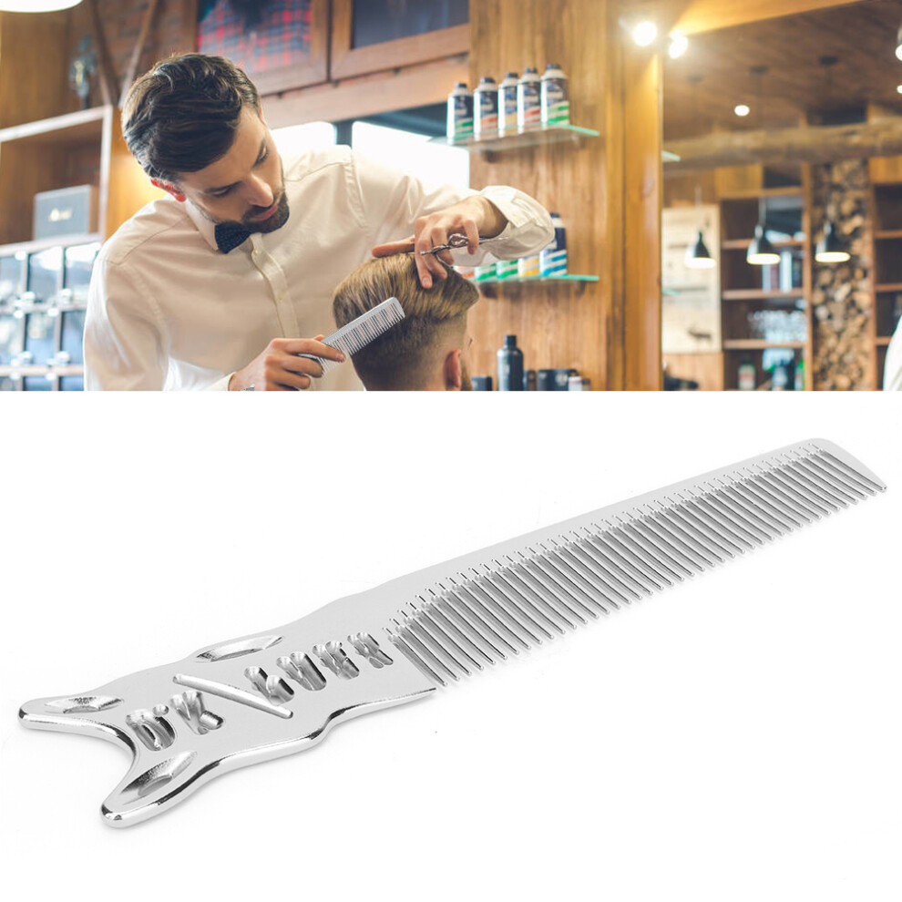 Unisex Anti-Static Aluminum Hairdressing Comb For Barbers - Salon Haircut Styling Tool