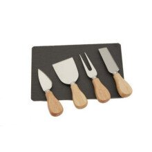 Premier Housewares 4pc Cheese Knife with Slate Tray