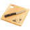 Rubberwood Cheese Board And Knife Set 4