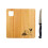 Rubberwood Cheese Board And Knife Set 3