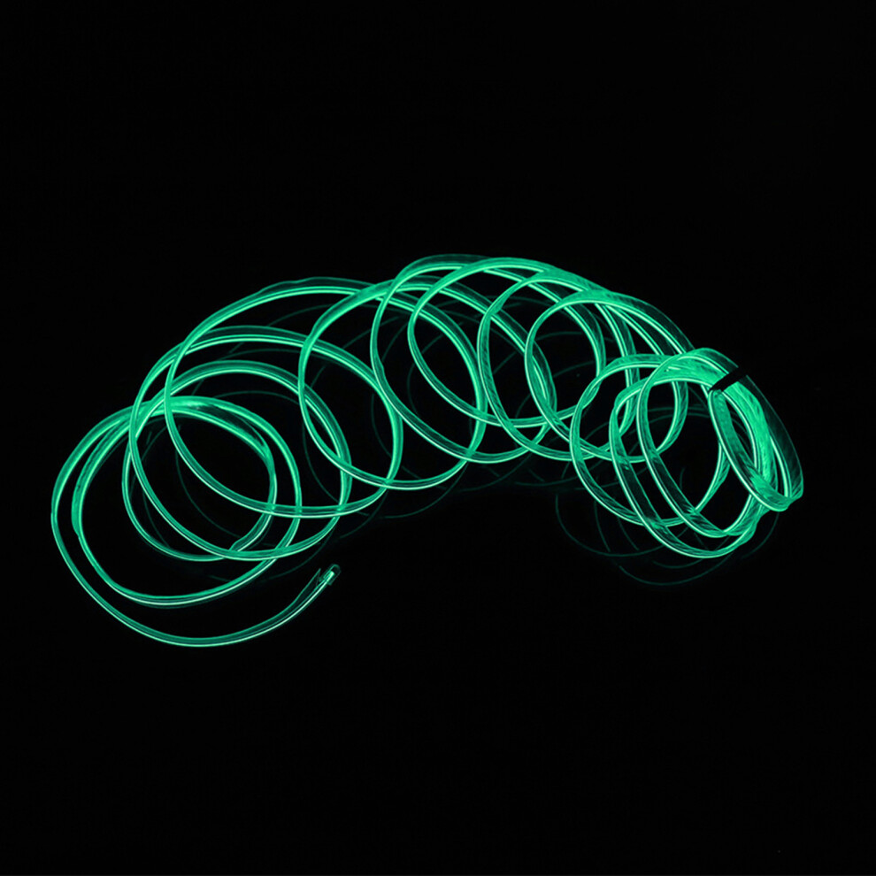 Bendable Auto Led El Strip For Interior Car Decoration Cuttable & Safe Green 6941362499986