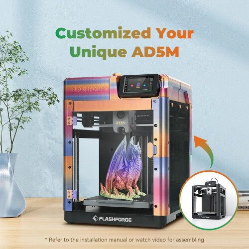 FLASHFORGE AD5M 3D Printer Auto Calibration Speed 1