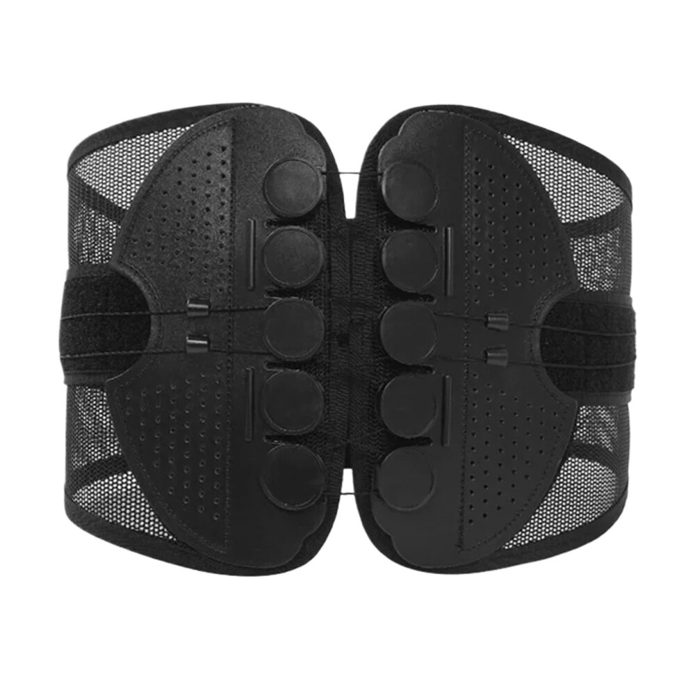 Double Pull Waist Brace - Lumbar Support Corset for Men & Women, Posture Correction & Injury Recovery Belt(Black-Double Pull,XL) Black-double Pull XL