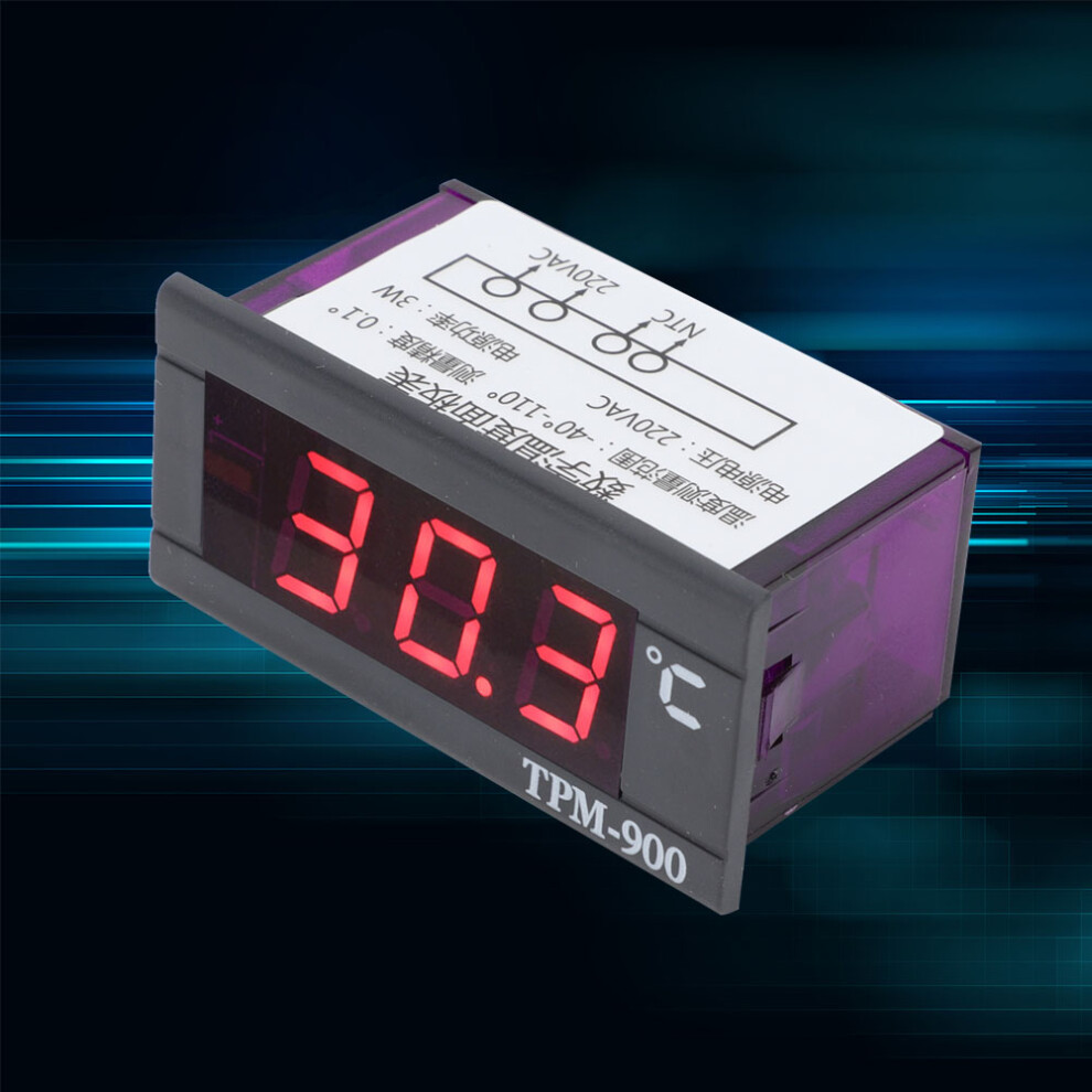 Digital LCD Temperature Panel Meter -40C to +110C for Home & Lab Use