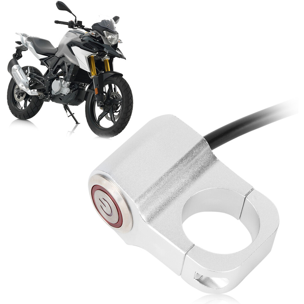 Aluminum Handlebar Headlight Switch 25Mm With Led For Motorcycles & Atvs Red 5011362504346