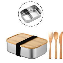 Wiederverwendbarer Lebensmittelbehälter, auslaufsichere Bento-Lunchbox aus Edelstahl für gesundes und bequemes Essen überall