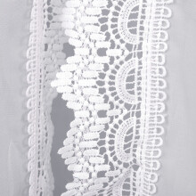 Gray Lace Bed Mosquito Net for Kids, 60x240 cm, Indoor Use