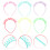 30Pz Colorati Compleanno Fasce Per Bambini 5