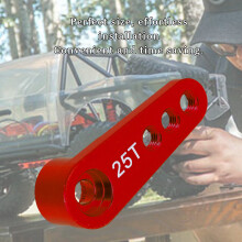Aluminiumlegierung 25T Servo-Hornarm für RC 1/8 & 1/10 Autos - Rot