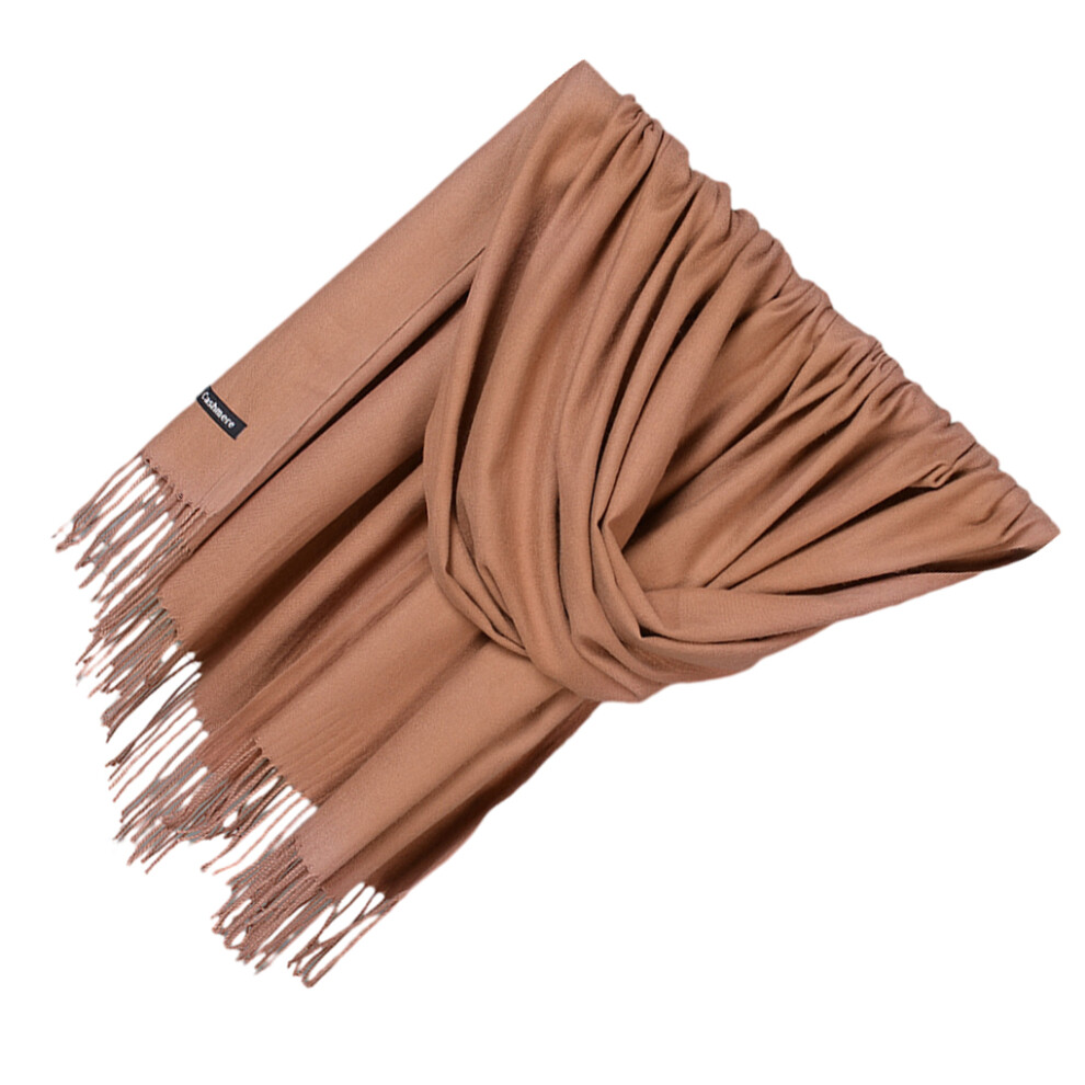 (light tan) Polyester Unisex Winter Scarf Warm And Fashionable Accessory For All-image-OPC-PN2MXTD-NEW