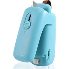 Mini-formaat en draagbare zaksealer, 2-in-1 handzame warmtevacuümsealer en snijder voor het bewaren van voedsel onderweg, garandeert versheid zonder