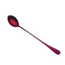 Robuste Löffel aus Edelstahl 410, ergonomische Griffe, 6er-Set, farbenfroh