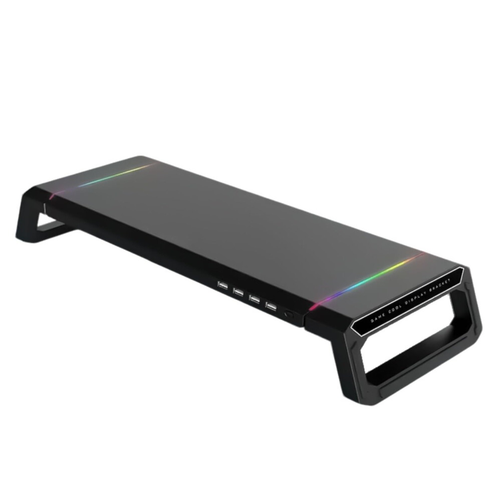 Computer Monitors Stand Risers With Usb Hubs Led Foldable Computer Stand With Storage Drawer And Phone Holder Type C Data Port Stand Light 9323874041124